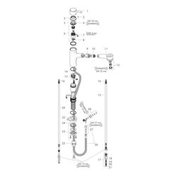 hansgrohe Spültischmischer 170 Talis M52 Niederdruck Ausziehbrause 2jet chrom... HANSGROHE-32842000 4011097523071 (Abb. 1)