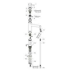 hansgrohe Spültischmischer 170 Talis M52 1jet chrom... HANSGROHE-32851000 4011097521558 (Abb. 1)