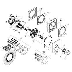 Hansgrohe Ecostat Comfort E Thermostat Unterputz, 25,7l/min, für 2 Verbraucher, Pol... HANSGROHE-33711990 4059625624166 (Abb. 1)