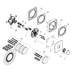 Hansgrohe Ecostat Comfort Q Thermostat Unterputz, 25,2l/min, für 1 Verbraucher, Bru... HANSGROHE-33712340 4059625624128 (Abb. 1)