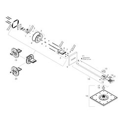 Hansgrohe AXOR ShowerSolutions Kopfbrause, 19l/min, 250x250mm, 2jet, Brausearm, Chr... HANSGROHE-35310000 4059625185254 (Abb. 1)