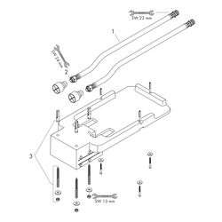 Hansgrohe AXOR ShowerSolutions Grundkörper für Kopfbrause Decke Unterputz, 60-80mm,... HANSGROHE-35363180 4059625184646 (Abb. 1)