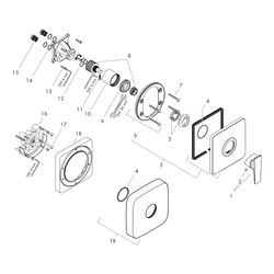 Hansgrohe AXOR Einhebel-Brausemischer Citterio E, Unterputz, 1 Verbraucher, Chrom... HANSGROHE-36655000 4011097815770 (Abb. 1)