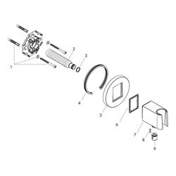 Hansgrohe AXOR ShowerSolutions Portereinheit rund, DN 15, G 1/2", Mattschwarz... HANSGROHE-36733670 4059625435649 (Abb. 1)