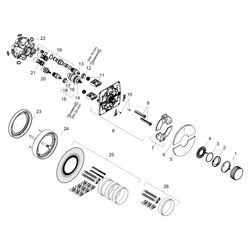 Hansgrohe AXOR ShowerSelect ID Thermostat UP, 26l/min, rund für 2 Verb., integriert... HANSGROHE-36751250 4059625542170 (Abb. 1)