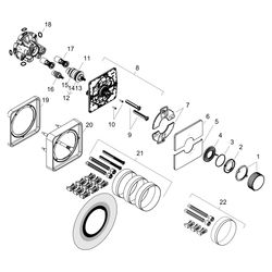 Hansgrohe AXOR ShowerSelect ID Thermostat UP 26l/min softsquare für 2 Verb., int. S... HANSGROHE-36755950 4059625541845 (Abb. 1)