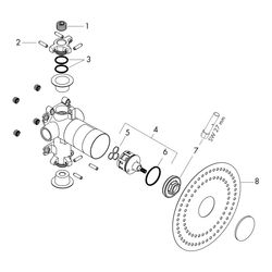Hansgrohe Ab- und Umstellventil AXOR Citterio E, DN 20, Rp 3/4"... HANSGROHE-36770180 4011097755465 (Abb. 1)