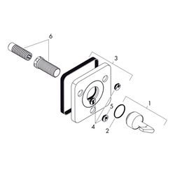 Hansgrohe AXOR Ab- und Umstellventil Citterio E Trio, Quattro 120x120mm, UP, DN 15,... HANSGROHE-36772000 4011097755441 (Abb. 1)