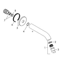Hansgrohe AXOR Uno Wanneneinlauf, 19l/min, gebogen, Mattschwarz... HANSGROHE-38411670 4059625331781 (Abb. 1)