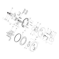 Hansgrohe AXOR Uno Thermostat Unterputz, 25l/min, Absperrventil, Chrom... HANSGROHE-38700000 4011097345116 (Abb. 1)