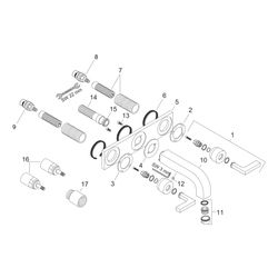 Hansgrohe AXOR Citterio 3-Loch Waschtischarmatur UP für Wandm, Auslauf 226mm, Hebel... HANSGROHE-39148000 4011097400389 (Abb. 1)