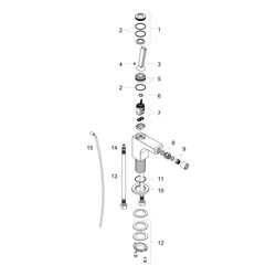 Hansgrohe AXOR Citterio Einhebel-Bidetmischer, 7,2l/min, Zugstangen-Ablaufgarnitur,... HANSGROHE-39210000 4011097648958 (Abb. 1)
