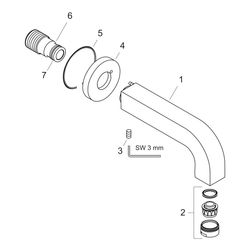 Hansgrohe AXOR Citterio Wanneneinlauf, 21l/min, Chrom... HANSGROHE-39410000 4011097400761 (Abb. 1)