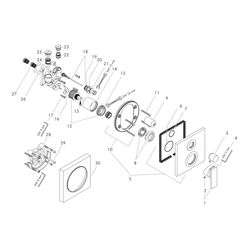 Hansgrohe AXOR Citterio Einhebel-Wannenmischer, 25l/min, UP, Hebelgriff, integriert... HANSGROHE-39457000 4011097400525 (Abb. 1)