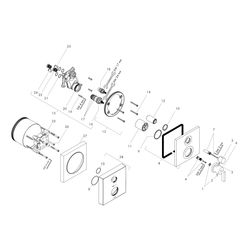 Hansgrohe AXOR Citterio Thermostat Unterputz, 26l/min, Absperrventil, Hebelgriff, C... HANSGROHE-39700000 4011097400983 (Abb. 1)