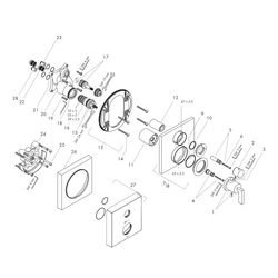 Hansgrohe AXOR Citterio Thermostat Unterputz, 29l/min, Ab- und Umstellventil, Hebel... HANSGROHE-39720250 4011097921617 (Abb. 1)