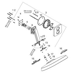 Hansgrohe AXOR ShowerSphere Kopfbrause, 11l/min, 370x220mm, 2jet, beweglichem Braus... HANSGROHE-39745000 4059625627013 (Abb. 1)