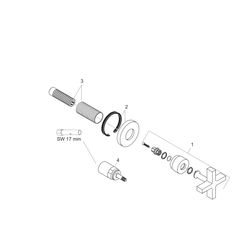 Hansgrohe AXOR Citterio Absperrventil Unterputz DN 15/DN 20, Kreuzgriff, Chrom... HANSGROHE-39965000 4011097401041 (Abb. 1)