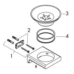 hansgrohe AddStoris Seifenschale, Chrom... HANSGROHE-41746000 4059625297131 (Abb. 1)