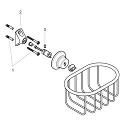 Hansgrohe AXOR Montreux Seifenkorb, 160x101x138mm, Chrom... HANSGROHE-42065000 4011097516431 (Abb. 1)