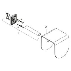 Hansgrohe AXOR Universal Softsquare Toilettenpapierhalter, Ablage, 135x136mm, Messi... HANSGROHE-42436340 4059625000205 (Abb. 1)