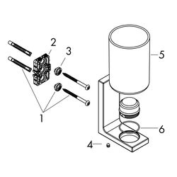 Hansgrohe AXOR Universal Rectangular Zahnputzbecher, 111x70x90mm, Metall/Glas, Chro... HANSGROHE-42604000 4059625422502 (Abb. 1)