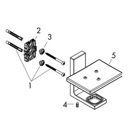 Hansgrohe AXOR Universal Rectangular Seifenschale, 110x110x107mm, Glas/Metall, Chro... HANSGROHE-42605000 4059625422335 (Abb. 1)