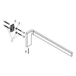 Hansgrohe AXOR Universal Rectangular Handtuchhalter, 380mm, Metall, Brushed Black C... HANSGROHE-42626340 4059625423233 (Abb. 1)
