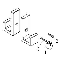 Hansgrohe AXOR Universal Rectangular Duschtürgriff, 6-12mm Glasstärke, Metall, Chro... HANSGROHE-42639000 4059625423134 (Abb. 1)
