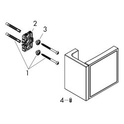 Hansgrohe AXOR Universal Rectangular Rasierspiegel, Wandmontage, neigbar, 120x110x8... HANSGROHE-42649800 4059625423684 (Abb. 1)