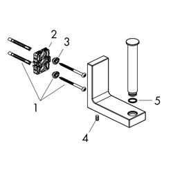 Hansgrohe AXOR Universal Rectangular Ersatzpapierrollenhalter, 143x102mm, Metall, M... HANSGROHE-42654670 4059625423530 (Abb. 1)