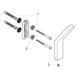 Hansgrohe AXOR Universal Softsquare Handtuchhaken,142x61mm, Metall, Brushed Brass... HANSGROHE-42801950 4011097821931 (Abb. 1)