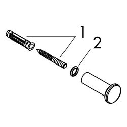 Hansgrohe AXOR Universal Circular Handtuchhaken einzeln, 25x50mm, Chrom... HANSGROHE-42811000 4059625367285 (Abb. 1)