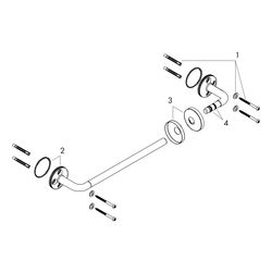 Hansgrohe AXOR Universal Circular Haltestange, 355mm, Metall, Mattschwarz... HANSGROHE-42813670 4059625367445 (Abb. 1)