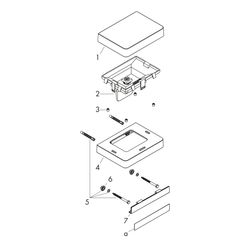 Hansgrohe AXOR Universal Softsquare Lotionspender, Ablage, 180ml, Metall/Glas, Brus... HANSGROHE-42819310 4011097820538 (Abb. 1)