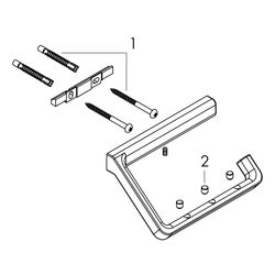 Hansgrohe AXOR Universal Softsquare Toilettenpapierhalter, Chrom... HANSGROHE-42846000 4059625026922 (Abb. 1)