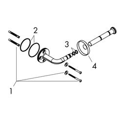 Hansgrohe AXOR Universal Circular Toilettenpapierhalter, 83mm, Metall, Brushed Nick... HANSGROHE-42856820 4059625388921 (Abb. 1)