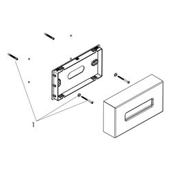 Hansgrohe AXOR Universal Circular Kosmetiktuchbox, Metall/Kunststoff, Wandmontage, ... HANSGROHE-42873670 4059625367773 (Abb. 1)