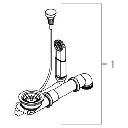 Hansgrohe Einbauspüle S52 S520-F510 510, Steingrau... HANSGROHE-43359290 4059625353424 (Abb. 1)