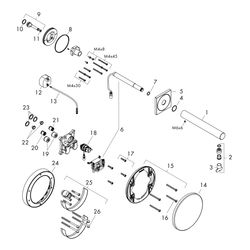 Hansgrohe AXOR Uno Elektronik-Waschtischmischer, 5l/min, UP für Wandmontage, Auslau... HANSGROHE-45110000 4011097832432 (Abb. 1)