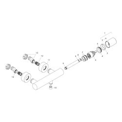 Hansgrohe AXOR Uno Einhebel-Brausemischer Aufputz, 15l/min, Zerogriff, Chrom... HANSGROHE-45600000 4011097849386 (Abb. 1)