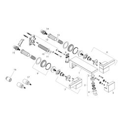 Hansgrohe AXOR Edge 3-Loch Waschtischarmatur UP, 5l/min, für Wandm., Ausl. 190mm, P... HANSGROHE-46061000 4059625149287 (Abb. 1)