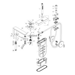 Hansgrohe AXOR Edge 3-Loch Einhebel-Wannenrandmischer, 20l/min, Diamantschliff, Chr... HANSGROHE-46431000 4059625149225 (Abb. 1)