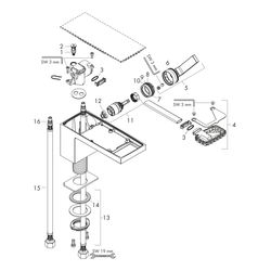 Hansgrohe AXOR MyEdition Einhebel-Waschtischmischer 70mm, 5l/min, Push-Open Ablaufg... HANSGROHE-47012000 4059625186190 (Abb. 1)