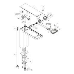 Hansgrohe AXOR MyEdition Einhebel-Waschtischmischer 230mm, 5l/min, für AWT, Push-Op... HANSGROHE-47020600 4059625161531 (Abb. 1)