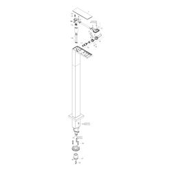 Hansgrohe AXOR MyEdition Einhebel-Waschtischmischer bodenstehend, 5l/min, Push-Open... HANSGROHE-47040000 4059625161364 (Abb. 1)