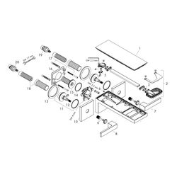 Hansgrohe AXOR MyEdition 3-Loch Waschtischarmatur Unterputz, 5l/min, für Wandmontag... HANSGROHE-47080600 4059625450512 (Abb. 1)
