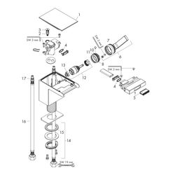 Hansgrohe AXOR MyEdition Einhebel-Bidetmischer, 5l/min, Push-Open Ablaufgarnitur, C... HANSGROHE-47210000 4059625161302 (Abb. 1)