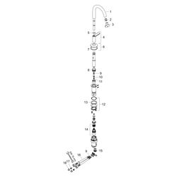 Hansgrohe AXOR One Waschtischmischer Select 140mm, 5l/min, Push-Open Ablaufgarnitur... HANSGROHE-48010340 4059625370490 (Abb. 1)