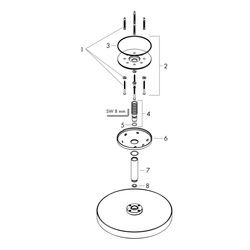 Hansgrohe AXOR One Kopfbrause 280mm, 12,2l/min, 1jet, Deckenanschluss, Brushed Gold... HANSGROHE-48493250 4059625369654 (Abb. 1)